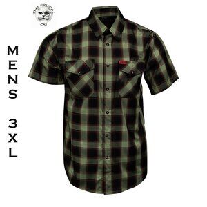 DIXXON FLANNEL - SPRINGWOOD SLASHER BAMBOO Shirt SS - Men's 3XL - HORROR SERIES